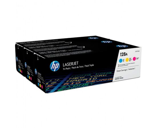  Картридж лазерный HP CF371AM голубой/пурпурный/желтый x3упак. (1300стр.) для HP CM1415/CP1525 