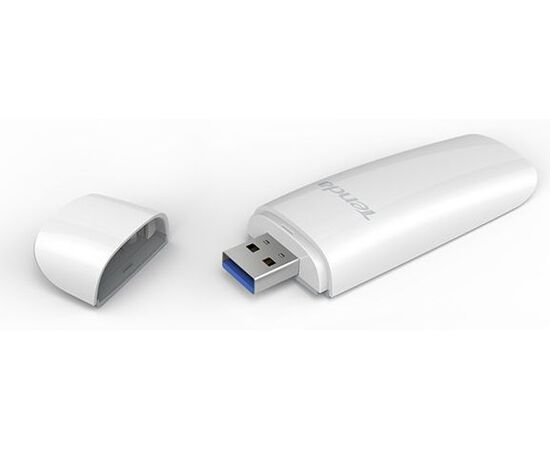  TENDA U12, AC1300 Wi-Fi USB Адаптер, 867Mbps at 5Ghz + 400Mbps at 2.4Ghz, 802.11ac/a/b/g/n, USB 3.0, PIFA antenna 