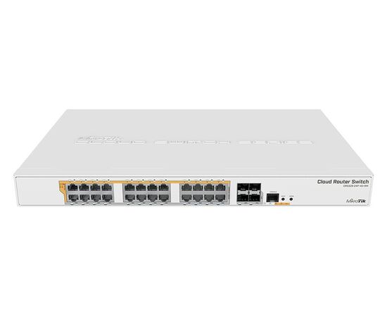  MikroTik CRS328-24P-4S+RM Коммутатор с поддержкой PoE, 802.3af/at, 4 SFP/SFP+, 24 x 1000Mbit 