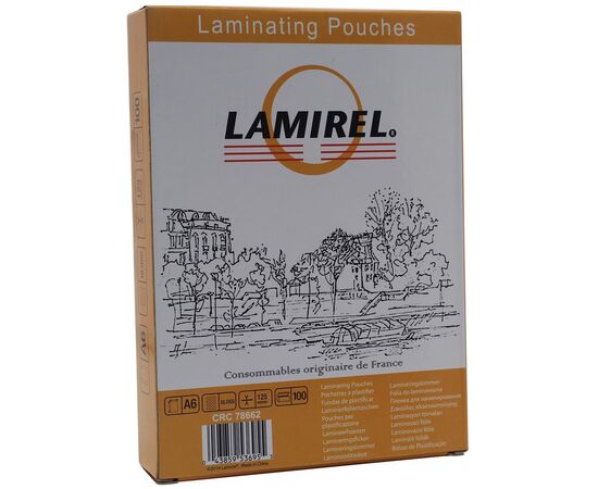  Пленка для ламинирования Lamirel LA-7866201 А6, 125мкм, 100 шт. 