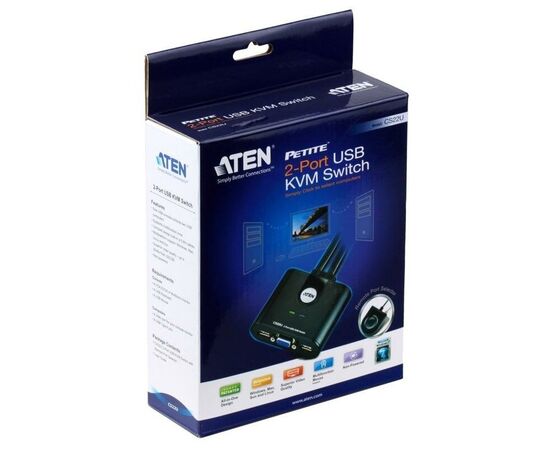  KVM-переключатель Aten CS22U-(A7) 2 Port USB KVM Switch 