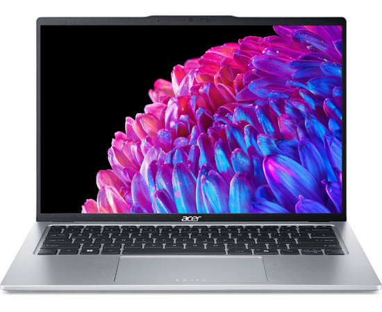  Ноутбук Acer Swift Go 14 SFG14-73-70EH (NX.KSGCD.002) Core Ultra 7 155H 16Gb SSD1Tb Intel Arc 14" OLED 2.8K (2880x1800) Windows 11 Home silver 