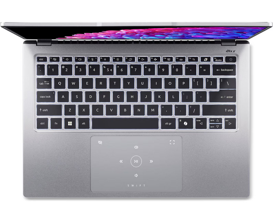  Ноутбук Acer Swift Go 14 SFG14-73-70EH (NX.KSGCD.002) Core Ultra 7 155H 16Gb SSD1Tb Intel Arc 14" OLED 2.8K (2880x1800) Windows 11 Home silver 