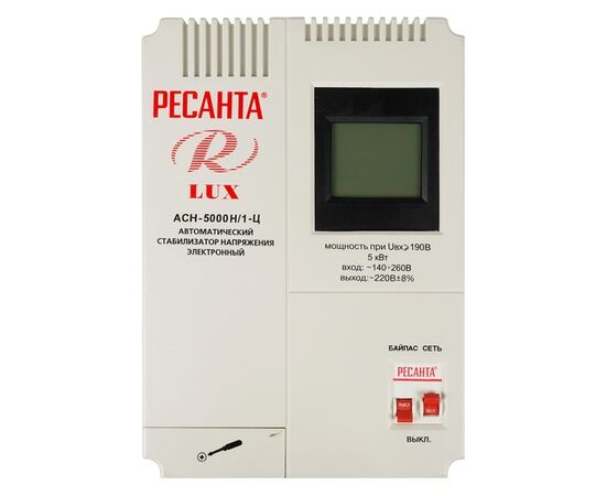  Стабилизатор напряжения Ресанта АСН-5000Н/1-Ц серый (63/6/16) 