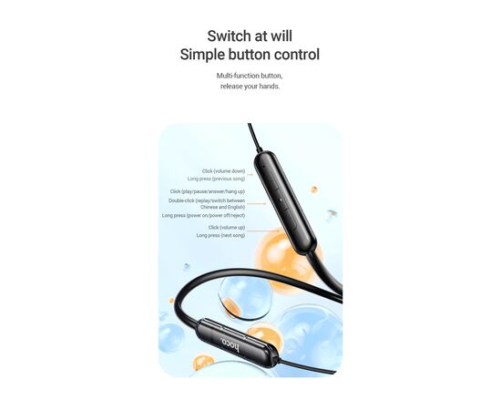  Наушники bluetooth HOCO ES65 sports BT (черный) 