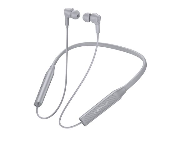 Bluetooth-наушники вакуумные с шейным шнурком Borofone BE59 (Grey) 