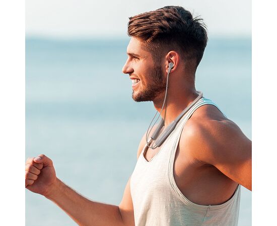  Bluetooth-наушники вакуумные с шейным шнурком Borofone BE59 (Grey) 