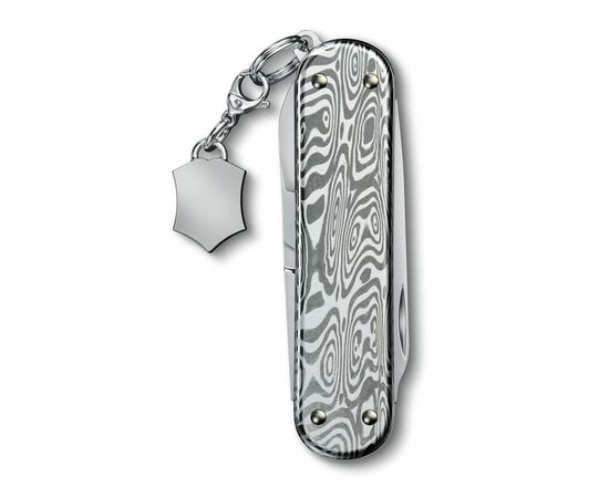  Складной нож Victorinox Classic Brilliant Damast 0.6221.34, функций 5, 58мм, серебристый, коробка подарочная 