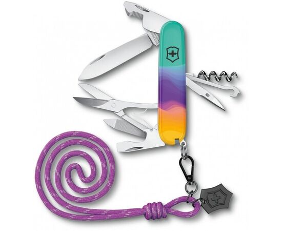  Складной нож Victorinox Companion Sydney Style 1.3909.e222, функций 16, 91мм, бирюзовый, коробка подарочная 
