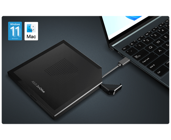  Оптический привод ASUS 90DD02L0-M29000 SDRW-08V1M-U/BLK/G/AS 