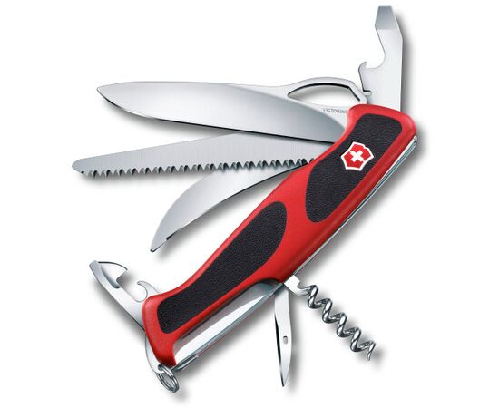  Нож перочинный Victorinox RangerGrip 57 Hunter (0.9583.MC) 130мм 13функций красный/черный карт.коробка 