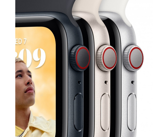  Apple Watch Series SE Gen 2 40 мм Midnight Aluminium Case, Midnight Sport Band (S/M) 