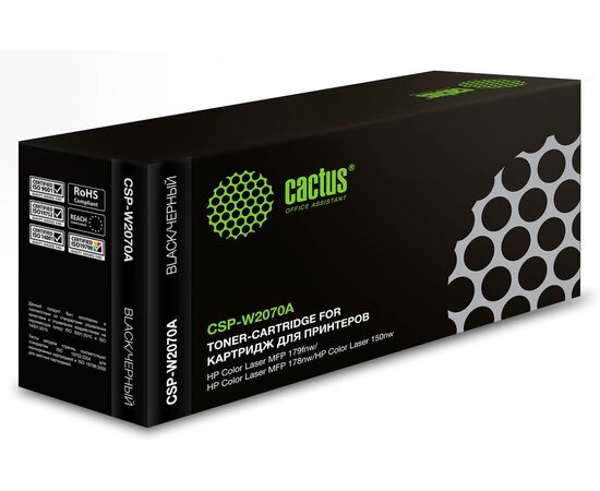  Картридж лазерный Cactus CSP-W2070A черный (1000стр.) для HP Color Laser 150a/150nw/178nw MFP/179fnw MFP 