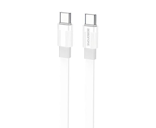  Кабель Type-C - Type-C Borofone BX89 100см 3A (white/gray) (217502) 