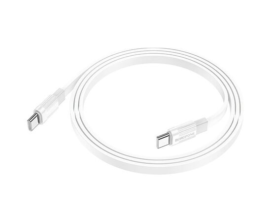  Кабель Type-C - Type-C Borofone BX89 100см 3A (white/gray) (217502) 