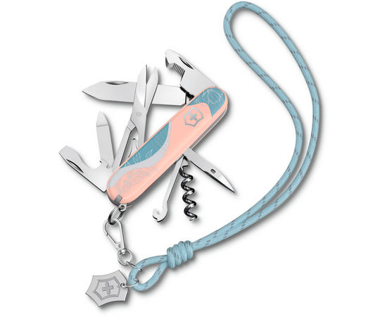  Складной нож Victorinox Companion Paris Style 1.3909.e221, функций 16, 91мм, розовый, коробка подарочная 