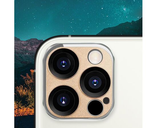  Защитное стекло на заднюю камеру COTEetCI Lens Film для iPhone 12 Pro 6.1", золотой 