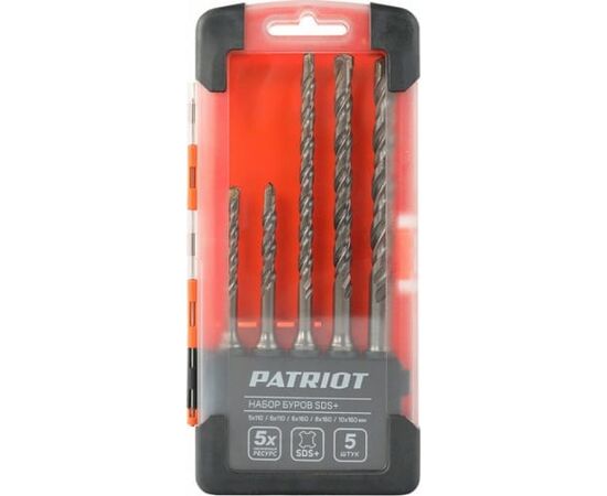  Набор буров EDGE by PATRIOT SDS Plus 815010101 , 5 шт 