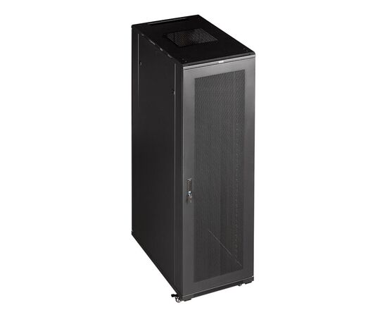  Шкаф серверный Lanmaster TWT-CBB-42U-8X10-G1 напольный 42U 800x1000мм пер.дв.стекл черный 
