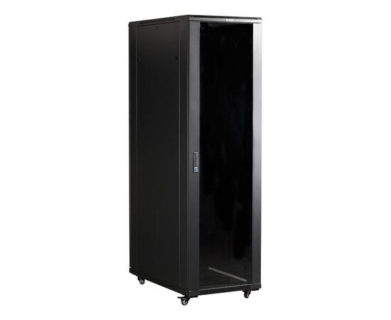  Шкаф серверный Lanmaster TWT-CBB-42U-8X10-G1 напольный 42U 800x1000мм пер.дв.стекл черный 