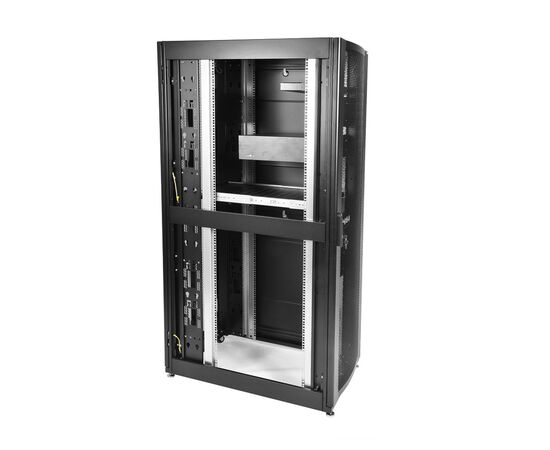  Шкаф серверный ЦМО ШТК-СП-42.8.10-48АА-9005 напольный 42U 800x930мм пер.дв.перфор. черный 