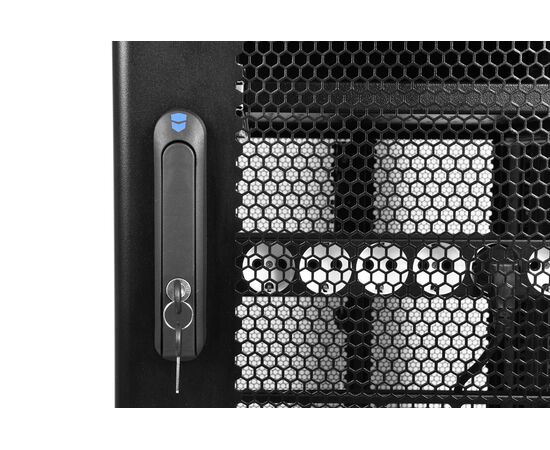  Шкаф серверный ЦМО ШТК-СП-42.8.10-48АА-9005 напольный 42U 800x930мм пер.дв.перфор. черный 