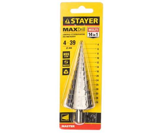  Сверло Stayer 29660-4-39-14 по металлу для дрелей/перфораторов 