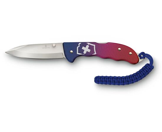  Складной нож Victorinox Evoke Alox 0.9415.d221, функций 5, 136мм, синий/красный, коробка подарочная 