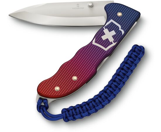  Складной нож Victorinox Evoke Alox 0.9415.d221, функций 5, 136мм, синий/красный, коробка подарочная 
