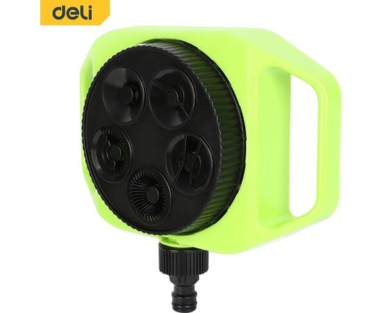  Дождеватель-разбрызгиватель Deli DL581300 круговой 5-ти позиционный 5 режимов распыления, диаметр шланга 3/4" 
