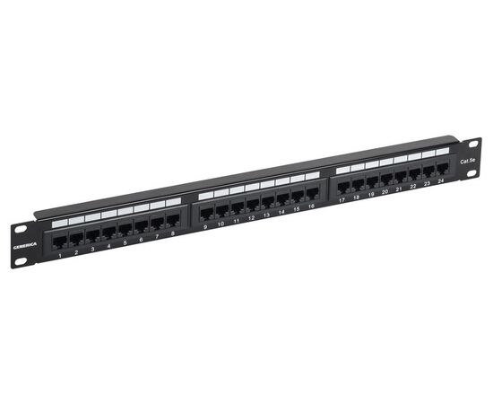  Патч-панель ITK PP24-1UC5EU-K05-G 19" 1U 24xRJ45 кат.5e UTP 